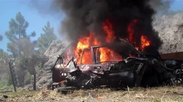 Big Three East 2014 - 'Mad Minute' Explosive Vehicular Combat Demonstration - SUV