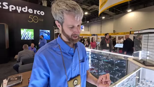Tactical Knives Vists the Spyderco booth at SHOT Show 2026