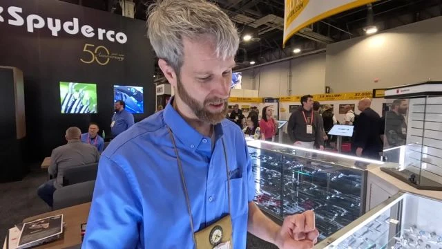 Tactical Knives Vists the Spyderco booth at SHOT Show 2026